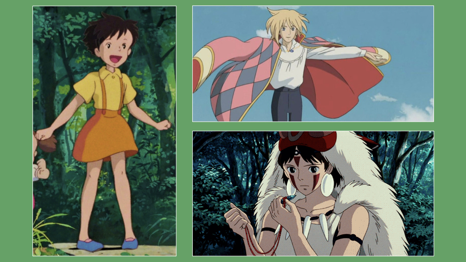 Additional Studio Ghibli research references gathered by the student team.