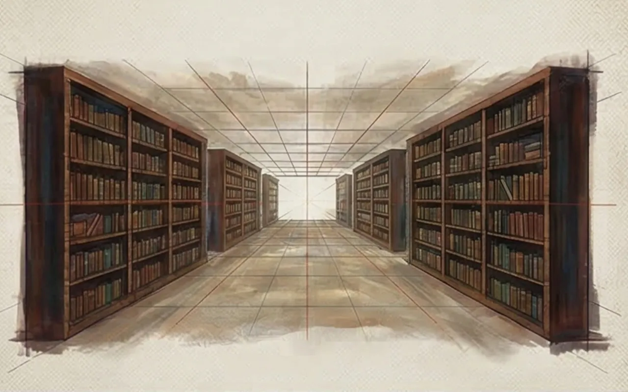 Infographic about composition and visual direction in scenic rendering.