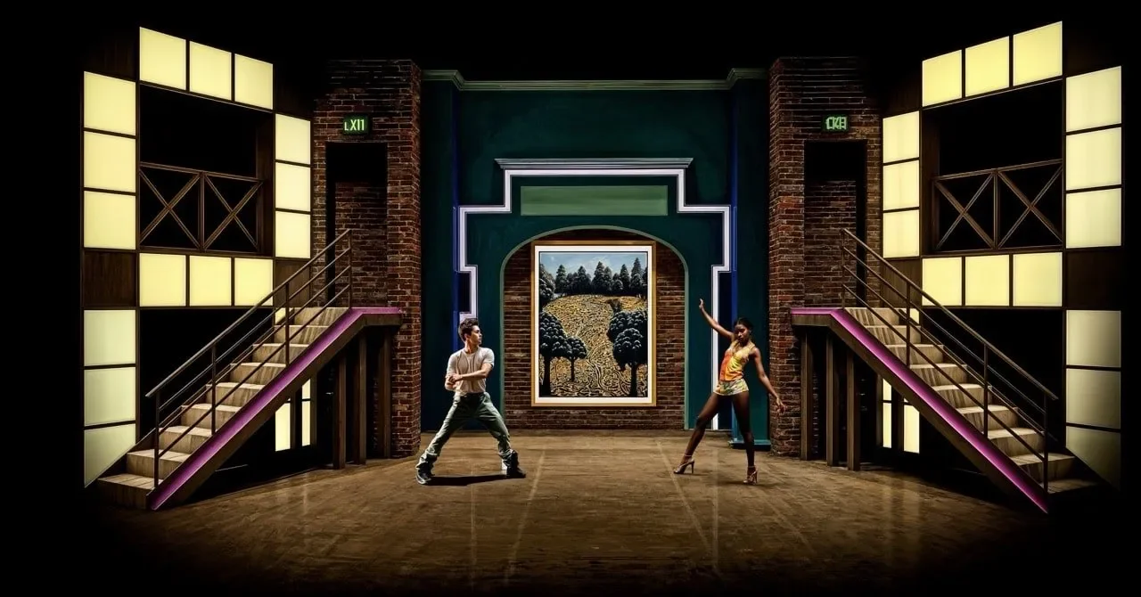 Scenic rendering for Head Over Heels at Theatre SilCo. View 1.