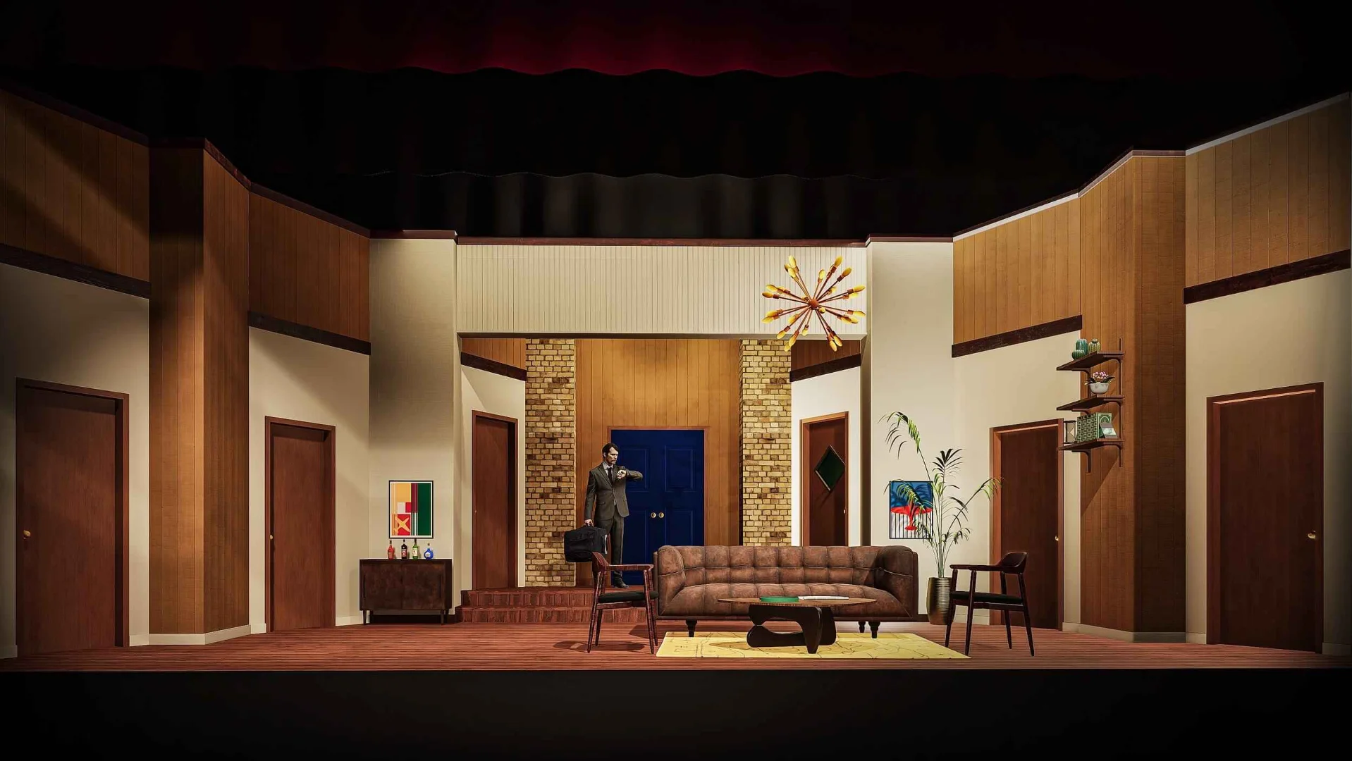 Scenic rendering for Boeing, Boeing at Stephens College. View 1.