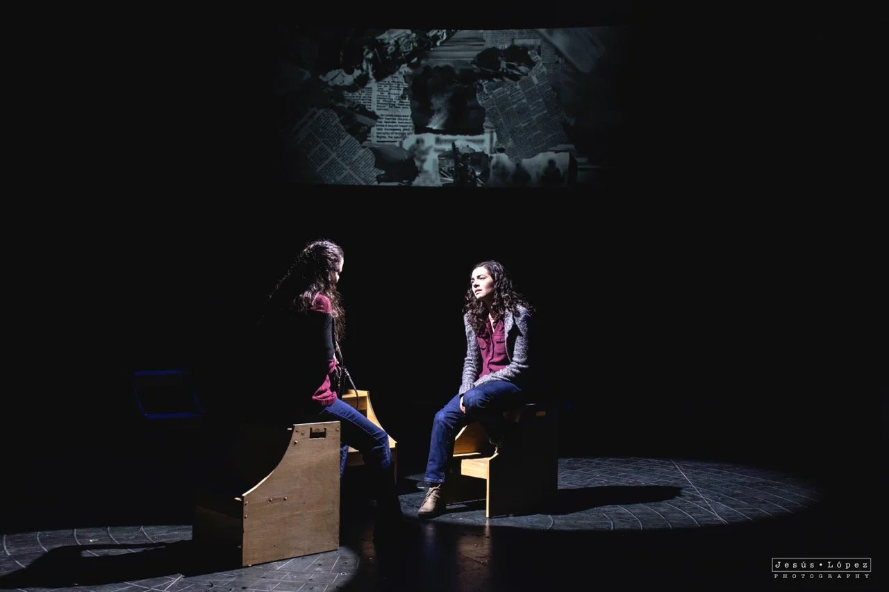 Production image from Parliament Square reinforcing the scenic world's tension between resilience and sacrifice, scenic design by Brandon PT Davis.