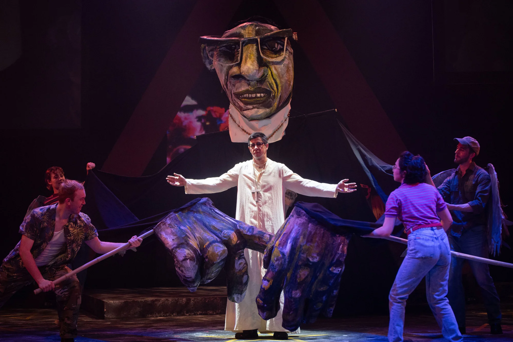 Primary stage composition for Romero at University of Missouri, scenic design by Brandon PT Davis.